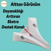 Petek Lüks Mobilya Kanepe Sehpa Tv Ünitesi Koltuk Puf Ayağı 15 Cm Beyaz Baza Ayakları thumbnail 3