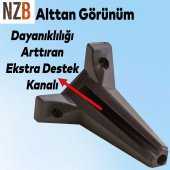 Lüks Mobilya Kanepe Sehpa TV Ünitesi Koltuk Ayağı 12 cm Siyah Baza Ayak - 4
