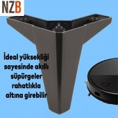 Lüks Mobilya Kanepe Sehpa TV Ünitesi Koltuk Ayağı 12 cm Siyah Baza Ayak - 5