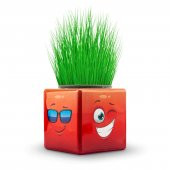 5li Karışık 3 Tarafı Emojili Figürlü Küp Çim Adamlar Okul Ve Okul Öncesi Hediyelik Çim Adam - 5