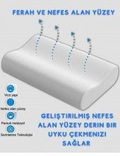 Boyun Destekli Ortopedik Visco Yastık Boyun Fıttığı Boyun Düzleşmesi Boyun Ağrısı Destekli Ortapedik Yastık - 2