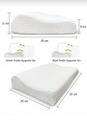 Boyun Destekli Ortopedik Visco Yastık Boyun Fıttığı Boyun Düzleşmesi Boyun Ağrısı Destekli Ortapedik Yastık - 7
