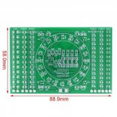 SMD Lehimleme Uygulama Kartı CD4017 NE555 - Demonte(Montesiz) thumbnail 3