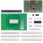 SMD Lehimleme Uygulama Kartı CD4017 NE555 - Demonte(Montesiz) thumbnail 5