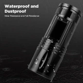 4 Renk UV Balıkçı Feneri 300 Lümen Zoom 2 Mod USB Şarj Dahili Pil - 9