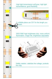 395nm UV 5V Şerit LED 5050 60/1 mt Yapışkanlı Kesilebilir - 10