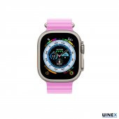 Winex 42-49mm Yeni Nesil Apple Uyumlu Akıllı Saat Kordonu Silikon Lila - 2