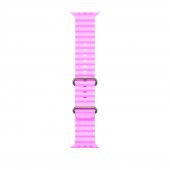 Winex 42-49mm Yeni Nesil Apple Uyumlu Akıllı Saat Kordonu Silikon Lila - 1