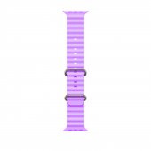 Winex 42-49mm Yeni Nesil Apple Uyumlu Akıllı Saat Kordonu Silikon Mor - 1