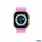 ScHitec 42-49mm Yeni Nesil Apple Uyumlu Akıllı Saat Kordonu Silikon Lila - 2