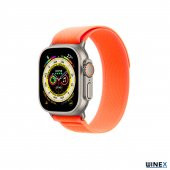 Winex 42-44mm Yeni Nesil Apple Uyumlu Akıllı Saat Kordonu Hasır Turuncu - 2