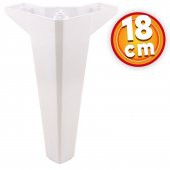 Lüks Mobilya Kanepe Sehpa TV Ünitesi Koltuk Ayağı 18 cm Beyaz Baza Ayak thumbnail 1