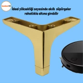 Sedef Lüks Mobilya Kanepe Sehpa Tv Ünitesi Koltuk Ayağı 12 Cm Altın Gold Baza Ayakları - 4