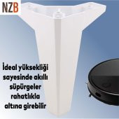 Lüks Mobilya Kanepe Sehpa TV Ünitesi Koltuk Ayağı 15 cm Beyaz Baza Ayak thumbnail 5