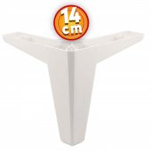 Lüks Mobilya Kanepe Sehpa TV Ünitesi Koltuk Ayağı 14 cm Beyaz Baza Ayak - 1