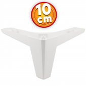 Lüks Mobilya Kanepe Sehpa TV Ünitesi Koltuk Ayağı 10 cm Beyaz Baza Ayak thumbnail 1