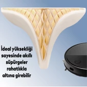 Petek Lüks Mobilya Kanepe Sehpa Tv Ünitesi Koltuk Puf Ayağı 14 Cm Krem Altın Baza Ayakları - 3