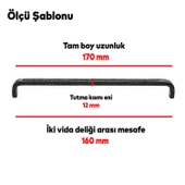 Paris (160 mm-16.0 cm) Eskitme Antik Gümüş Metal Mobilya Mutfak Çekmece Dolap Kulpu Kulbu Kulpları thumbnail 3