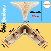 Petek Lüks Mobilya Kanepe Sehpa Tv Ünitesi Koltuk Puf Ayağı 12 Cm Krem Altın Baza Ayakları - 4