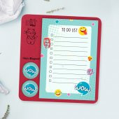 Cam Magnet Rozetli To Do List Mini Set - Wow Not Defteri - 4