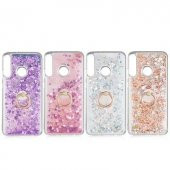 Huawei P40 Lite E Kılıf Sulu Simli Akışkan Silikon thumbnail 2