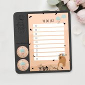 Cam Magnet Rozetli To Do List Mini Set - Bear Not Defteri - 1