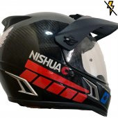 Şerit Tasarımlı Reflektif Kırmızı Motosiklet Kask Sticker Çınar Extreme thumbnail 2