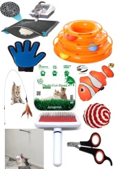 Tineke Kedi Oyuncağı ve Bakım Seti 10'lu - 1