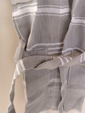 Kapüşonlu Çocuk Peştamal Bornoz 1-5 Yaş Gri - 9