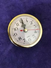 Geçme Saat 8cm Sarı Altın - Plastik Kasa Gömme Saat - 2