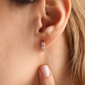 14 Ayar Altın Yılan Küpe Yakutum Mini - 3