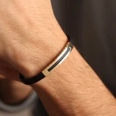 14 Ayar Altın Erkek Bileklik Social - 1