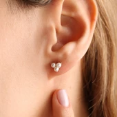 14 Ayar Altın İnci Küpe thumbnail 2