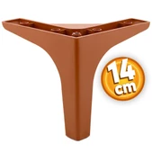 Sedef Lüks Mobilya Kanepe Sehpa Tv Ünitesi Koltuk Ayağı 14 Cm Kahverengi Baza Ayakları thumbnail 1