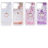 Oppo Reno 5 Lite Kılıf Sulu Simli Akışkan Silikon - 1