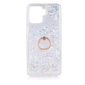 Oppo Reno 5 Lite Kılıf Sulu Simli Akışkan Silikon - 5