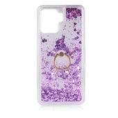 Oppo Reno 5 Lite Kılıf Sulu Simli Akışkan Silikon - 4