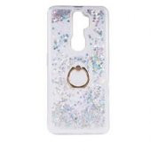 Oppo A5 2020 Kılıf Sulu Simli Akışkan Silikon - 5