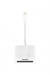 AC07 Lightning to SD Kart Okuyucu Adaptör Iphone Ipad SD ve MicroSD Hafıza Kart Okuyucu Adaptör - 2