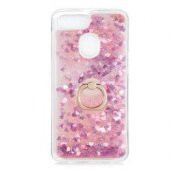 Oppo AX7 Kılıf Sulu Simli Akışkan Silikon - 1