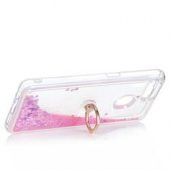 Oppo AX7 Kılıf Sulu Simli Akışkan Silikon - 2