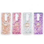 Oppo Reno 2Z Kılıf Sulu Simli Akışkan Silikon - 3