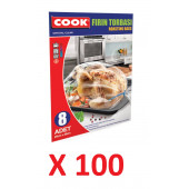 Cook Fırın Torbası 8'li Standart Boy 25 x 38 cm 100 Paket - 1