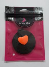 Nascita Çanta Aynası Kalpli Siyah Nasayna00040 - 1
