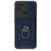 Xiaomi Poco C40 Kılıf Kamera Korumalı Sürgülü Yüzüklü Standlı Tank - 4