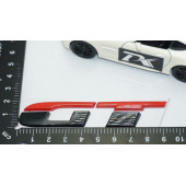 DK Tuning GT Bagaj Siyah Kırmızı ABS 3M 3D Bagaj Yazı Logo thumbnail 4