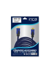 Inca 4K 1.4 V 3 D Altın Uçlu HDMI Kablo 15 Metre HDMI Kablosu thumbnail 4