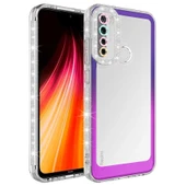 Zore Xiaomi ile uyumlu Redmi Note 8 Kılıf Simli ve Renk Geçiş Tasarımlı Lens Korumalı Park Kapak - 4