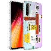 Xiaomi Redmi Note 8 Kılıf Airbag Kenarlı Renkli Desenli Silikon Elegans Kapak - 2