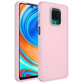 Zore Xiaomi ile uyumlu Redmi Note 9 Pro Kılıf Metal Çerçeve ve Buton Tasarımlı Silikon Luna Kapak - 10